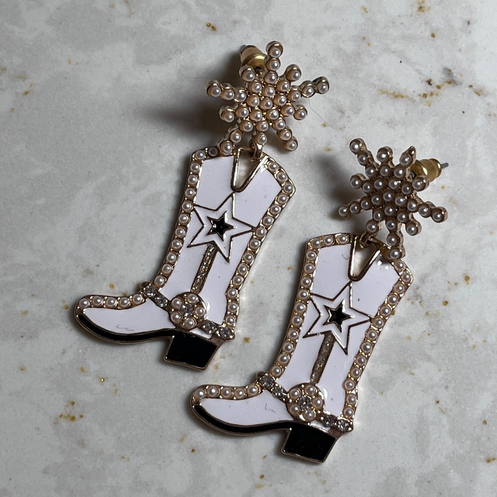 Rampage Cowgirl Boot Earrings